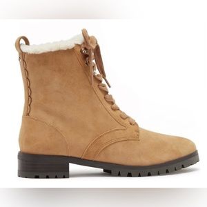 Kate Spade Brown Raegan Faux Shearling Lined Boots NWT